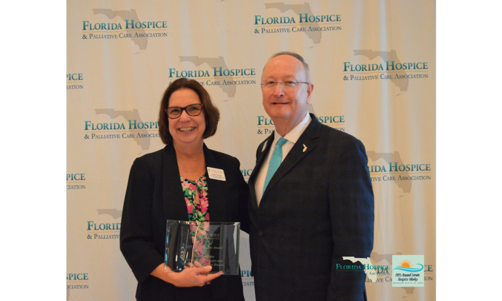 2025 The Catalyst Award
The Catalyst Award; Theresa Fesler, Treasure Coast Hospice and St. Francis Reflections Hospice